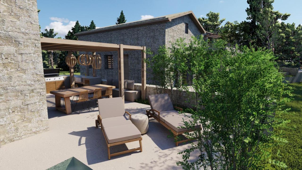 Papadria Villas - Modern Luxury Villas Near Kathisma Beach Tsoukaládhes Buitenkant foto